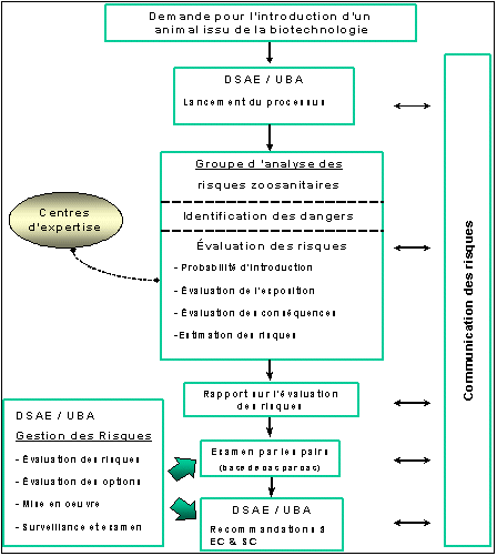 La figure 2 illustre les tapes comprises dans le processus dvaluation des risques zoosanitaires