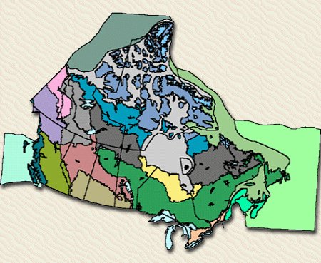 Écozones terrestres et maritimes du Canada