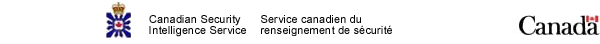 Canadian Security Intelligence Service, Government of Canada, Service Canadien du Renseignement de Scurit, Gouvernement du Canada