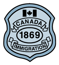 Immigration badge logo, 1869