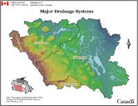 Click to View or Download Cartographic Map (730 KB) of Major Drainage Systems of the PFRA Watershed Project