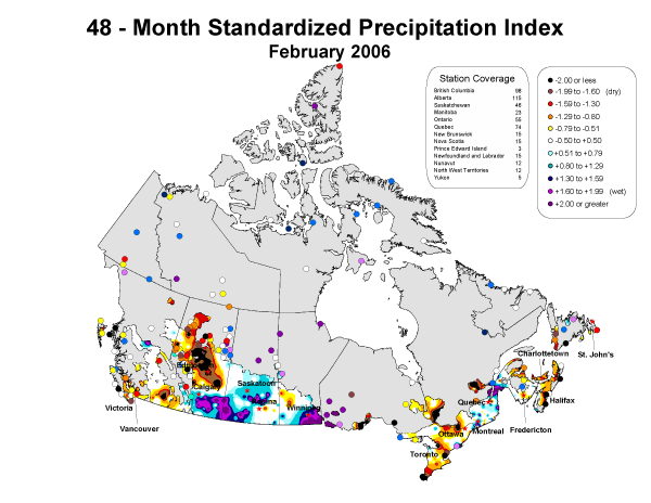 48-Month Standardized Precipitation Index (National)