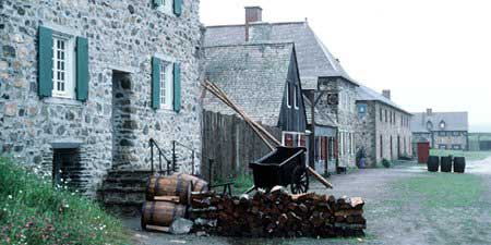 Pugnant dit Destouches House, also a bakery, faced the Quay and harbour, Louisbourg NHS