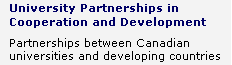 University Partnerships in Cooperation and Development