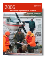 Couverture de la publication Rsum des rglements 2005 de la chasse en Ontario