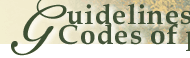 Guidelines and Codes of Practice