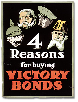 War Poster - Four Reasons for Buying Victory Bonds [Canada], [ca. 1918]