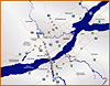 Carte indiquant la position des camras de circulation dans la rgion de Qubec-Cliquer pour agrandir.