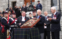 War Hero's Pipes Received in Ceremony at Legislature