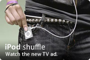 iPod shuffle. Watch the new TV ad.