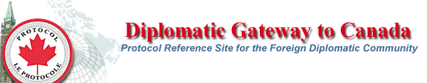 Banner for the Diplomatic Gateway to Canada site