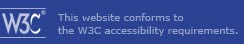 This website conforms to the W3C Accessibility requirements