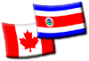 Drapeaux du Canada-Costa Rica