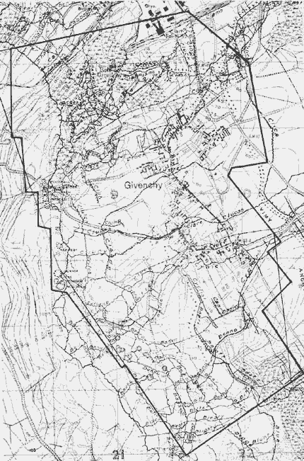 Map of Vimy Ridge - Portion of the 4th Canadian Division Front April 7th, 1917