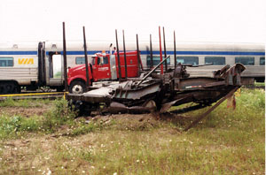 Figure 2 - Damage to trailer