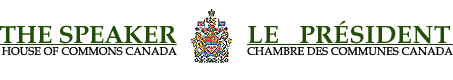 The Speaker - House of Commons Canada / Le Prsident - Chambre des Communes Canada