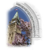 The Peace Tower in the Spring