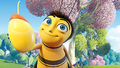 Barry B. Benson, voiced by Jerry Seinfeld, is a hip, young honey bee in the animated comedy Bee Movie. (Dreamworks Pictures)