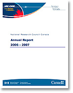 Cover page of the NRC Annual Report 2006 - 2007
