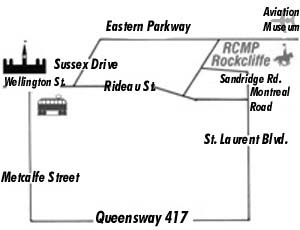 map to Rockcliffe Stables