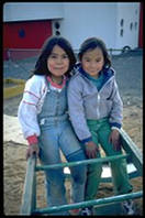 two girls in playground