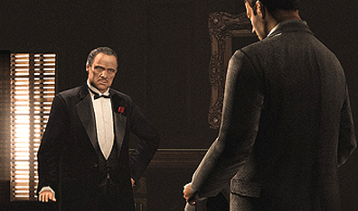 Back-room business with the Corleone family. Courtesy Electronic Arts.