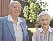 Barbara and William Oliver at their Sainte-Agathe property in 1996.