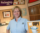 Katrina Russell, Owner of Mail Boxes Etc. 