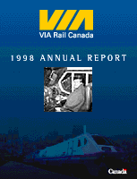 VIA Rail 1998 Annual Report