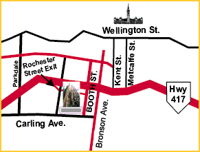 Map to 580 Booth Street Location