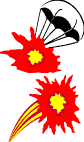 Flares. Type A: Parachute rocket; and Type B: Multi-star rocket.