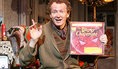 With a song in his heart: Bob Martin as Man in Chair in The Drowsy Chaperone. (Photo Joan Marcus/Bryan-Brown)