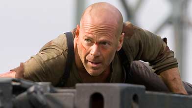 Yippee ki yay, 2007-style: Bruce Willis returns as John McClane in Live Free or Die Hard. (Twentieth Century Fox)