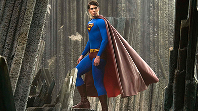 One of a kind: Superman pauses in the Fortress of Solitude. Courtesy Warner Bros. Pictures.
