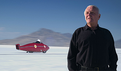 Speed freak: Anthony Hopkins in The World's Fastest Indian. Courtesy Odeon Films.
