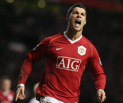 Cristiano Ronaldo and Manchester United are the favourites in Group F. (Jon Super/Getty Images)