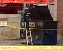 Edmonton police say they're treating the case of a body found in a burning dumpster as a suspicious death.