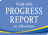 Year One Progress Report to Albertans pdf — opens in a new window