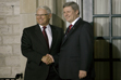 2008-01-11 - Premier Gordon Campbell meets with Prime Minister Stephen Harper in Ottawa during the Council of Federation gathering of provincial premiers. January 11, 2008.
