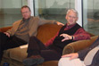 2003-12-15 - Premier Campbell meets with Duncan Davies, chair of the Forest Industrial Relations Ltd. (left) and Dave Haggard of the Industrial, Wood and Allies Workers of Canada to discuss appointing a mediator/facilitator to end the coastal forest strike.