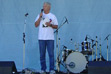 Premier Gordon Campbell speaks to participants in the 17th annual AIDS Walk before joining the record-setting 7,000 people who gathered in Vancouver's Stanley Park on Sept. 22, 2002, for the walk, which raised a total of $404,000. This year, the province is providing over $10 million to HIV/AIDS groups and $30 million to the drug program at the B.C. Centre for Excellence in HIV/AIDS. It is also funding the new Dr. Peter Centre and has put a monthly nutritional supplement in place, responding to HIV/AIDS advocacy groups.
