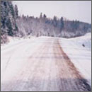 Photo of snow covered road