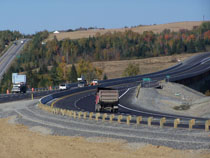 Opening of the new four-lane Trans-Canada Highway 