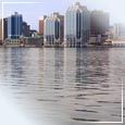 View of Halifax skyline from the ocean