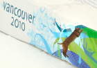 A Lynx that walked onto the course jumps onto the safety fencing near the finish area during first training for the Men's Downhill at the Vancouver 2010 Olympics in Whistler, British Columbia, Wednesday, Feb. 10, 2010. (AP Photo/Gero Breloer)