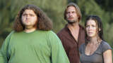 Jorge Garcia, left, Josh Holloway, middle, and Evangeline Lilly appear in Lost.