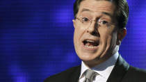 Comedian Stephen Colbert opens the show at the 52nd annual Grammy Awards in Los Angeles January 31, 2010.