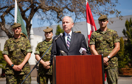 Le mercredi 7 août 2013, l’honorable Rob Nicholson, ministre de la Défense nationale, annonce des améliorations aux infrastructures du Manège militaire Seaforth, et la construction du nouveau quartier général du 39e Groupe-brigade du Canada à Jericho. 
