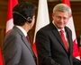 Le PM Harper accueille Son ExcellenceShinzo Abe, Premier ministre du Japon, et Mme Akie Abe  Ottawa