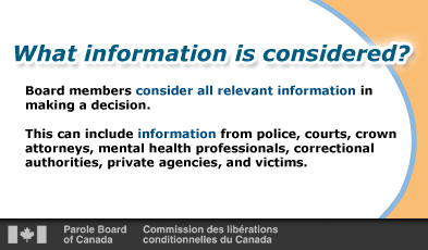 What information is considered?